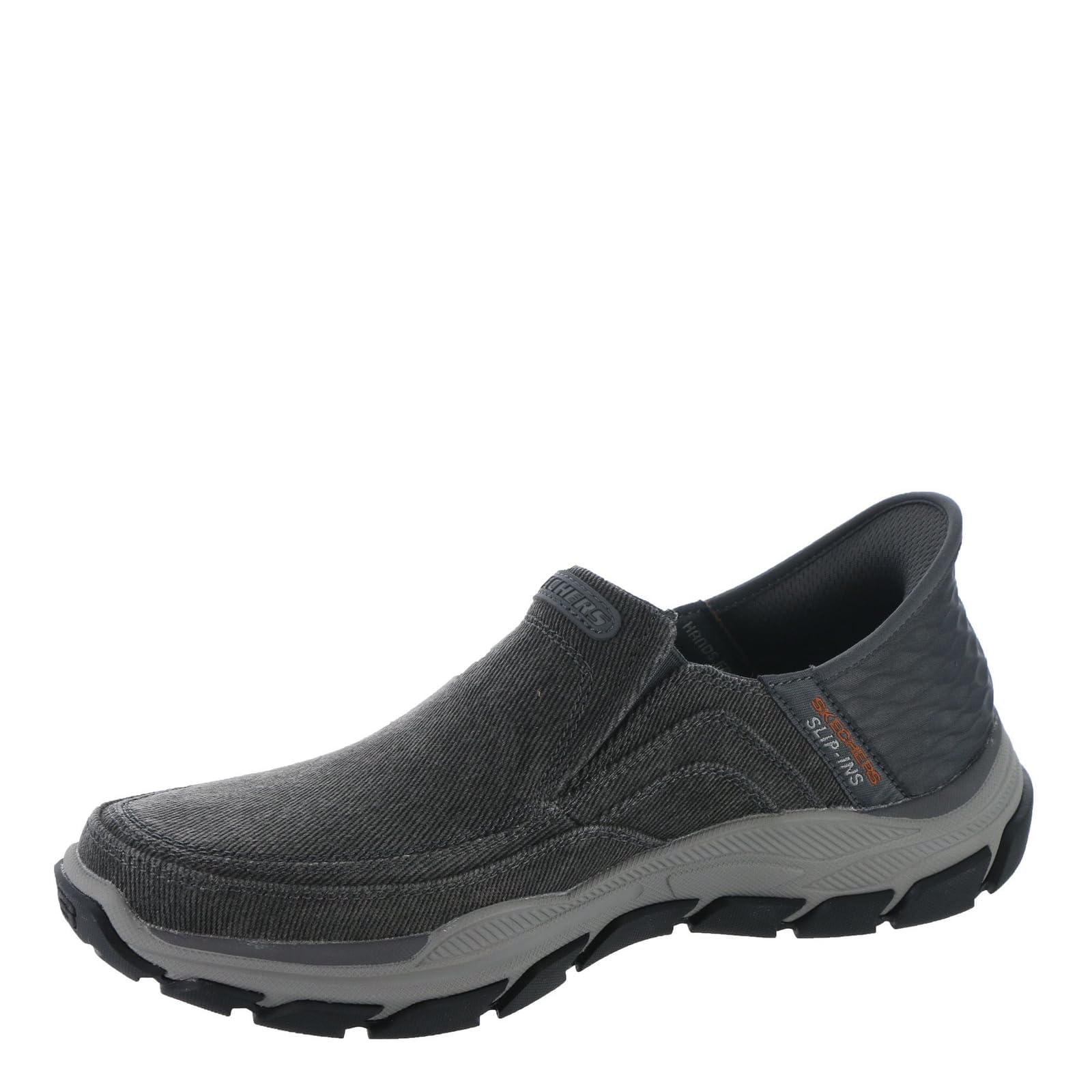 Amazon.com | Mocasín sin cordones Skechers Respected-Holmgren para hombre, carbón, 10 X-Wide | Mocasines y Slip-