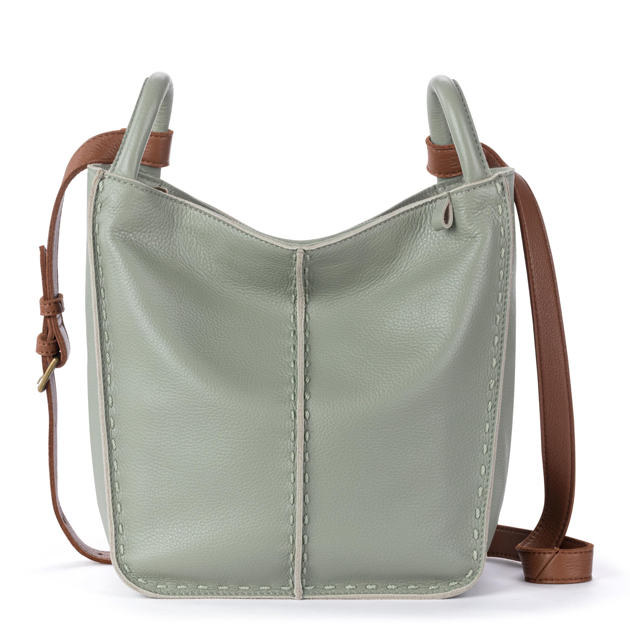 Bolso bandolera The Sak Los Feliz de piel, grande, forrado y con una sola correa ajustable para el hombro
