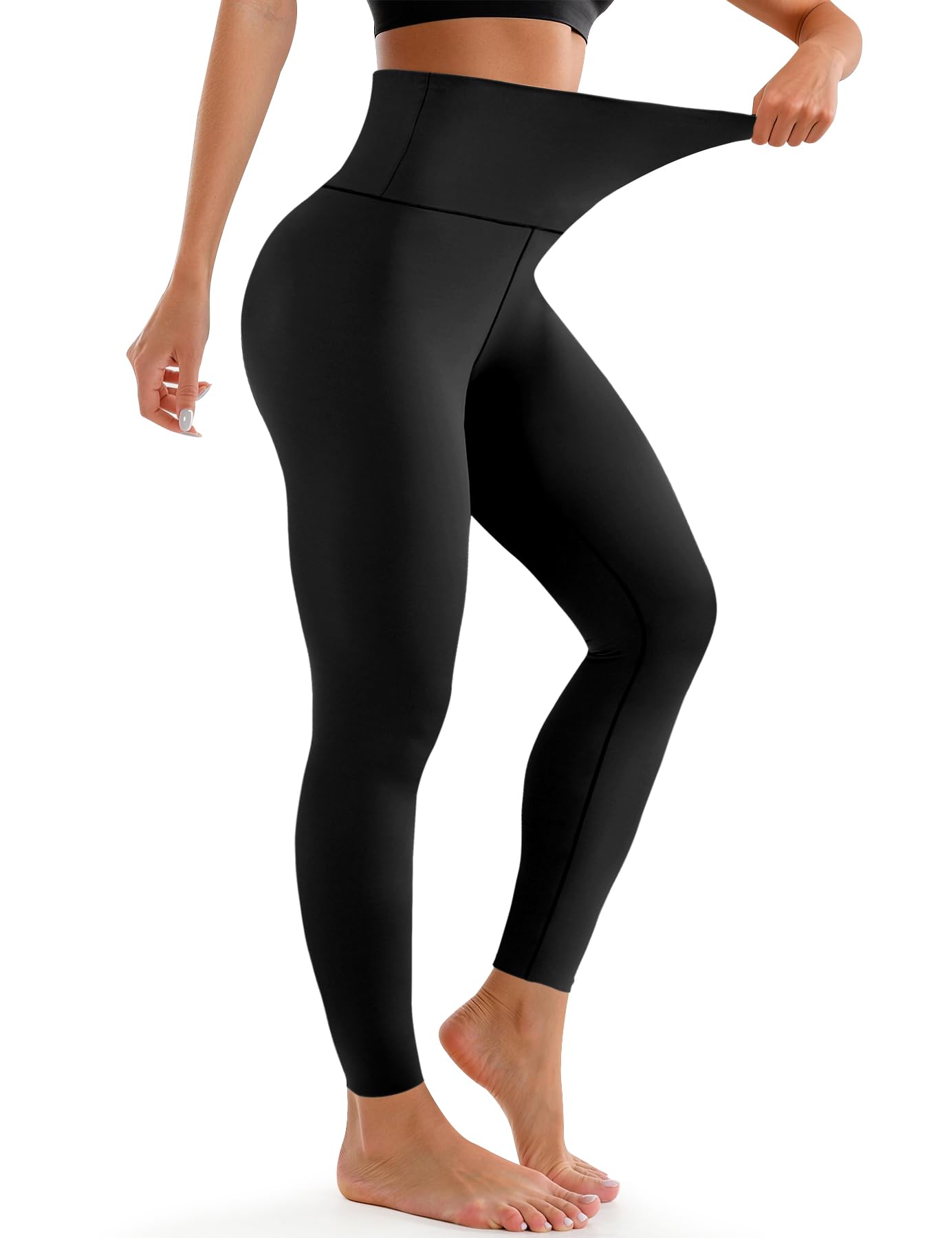 Laite Hebe Leggings para mujer - Pantalones de yoga suaves y mantecosos de cintura alta y longitud completa para el trabajo