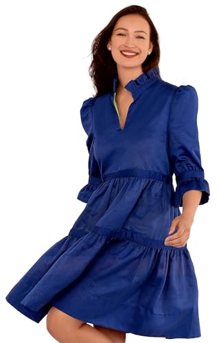 Gretchen Scott Designer Mujer - Vestido en forma de lágrima - Faille, Royal, Medium: Compra Online al Mejor Precio