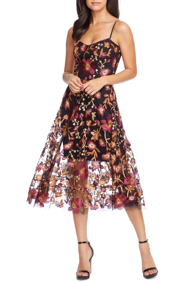 Dress the Population Vestido Uma para mujer, granate/negro, talla S: Clothing