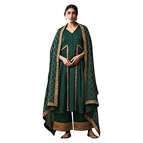 Vestidos Salwar Kameez bordados de diseñador indio pakistaní Palazzo para mujer, elección 2, talla única: