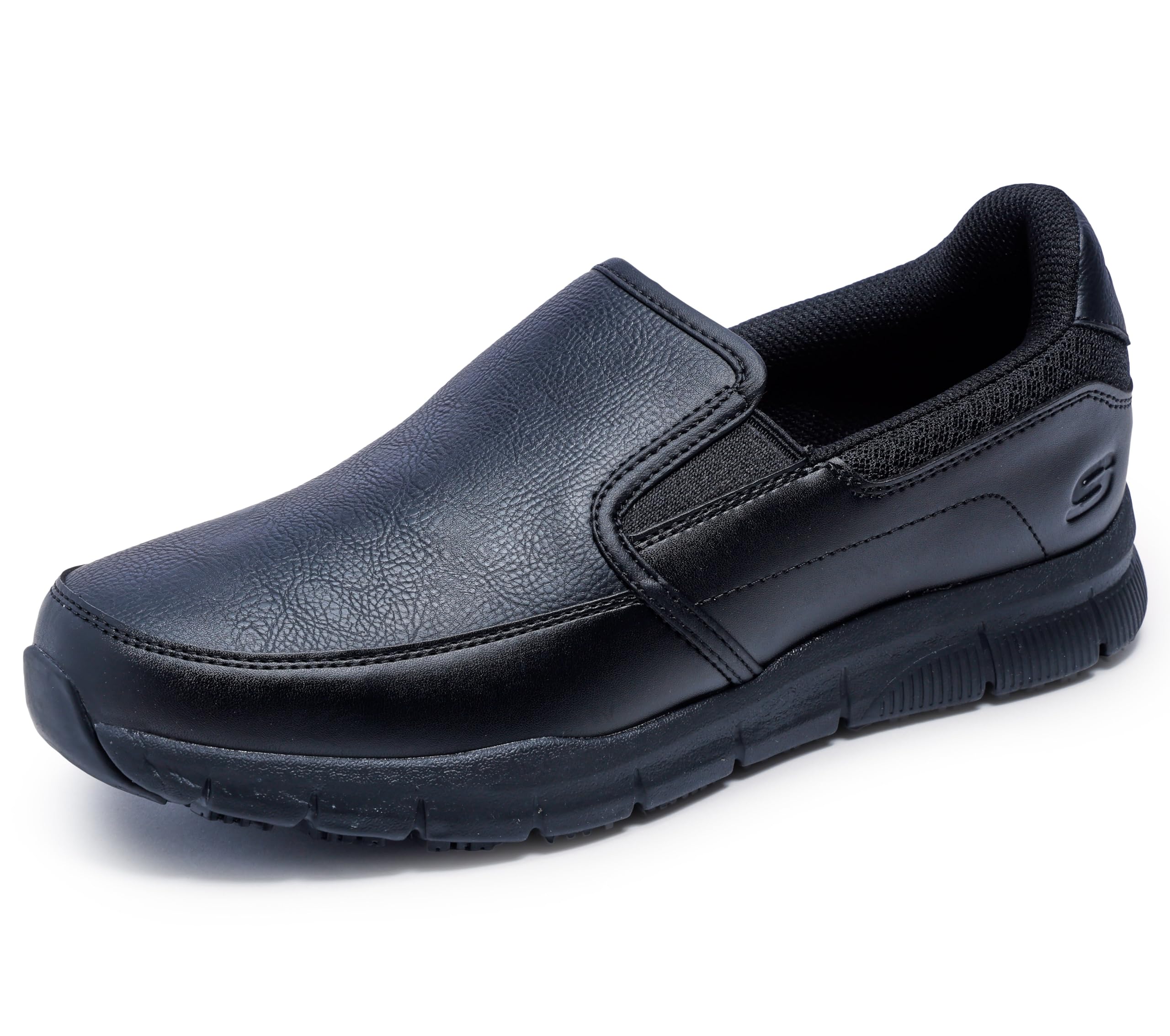 Amazon.com: Skechers Work Nampa-Groton, zapatos para hombre, negro, 10,5 W: Clothing, Shoes & Jewelry