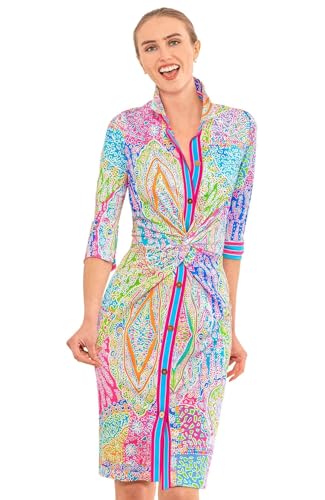 Gretchen Scott Designer Mujer - Vestido Twist & Shout - Grand Bazaar, Brights, XXL: compre en línea en B