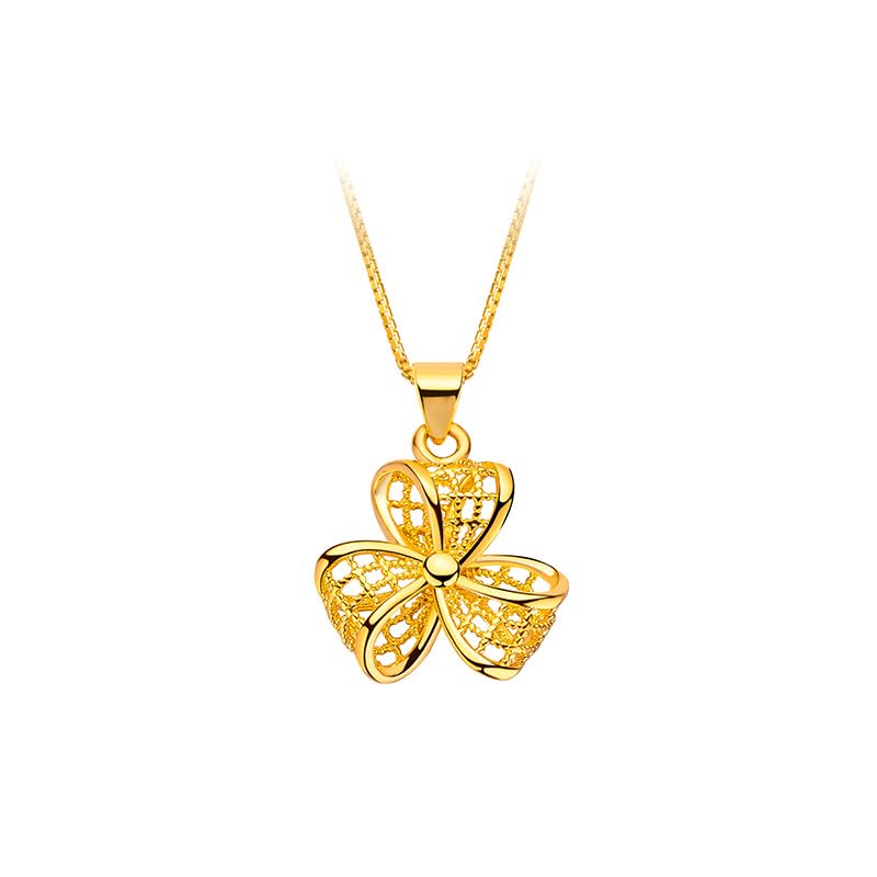Collar del oro sólido 18K para las mujeres, regalo real Je del aniversario del día de San Valentín de la joyería del oro de 18 quilates