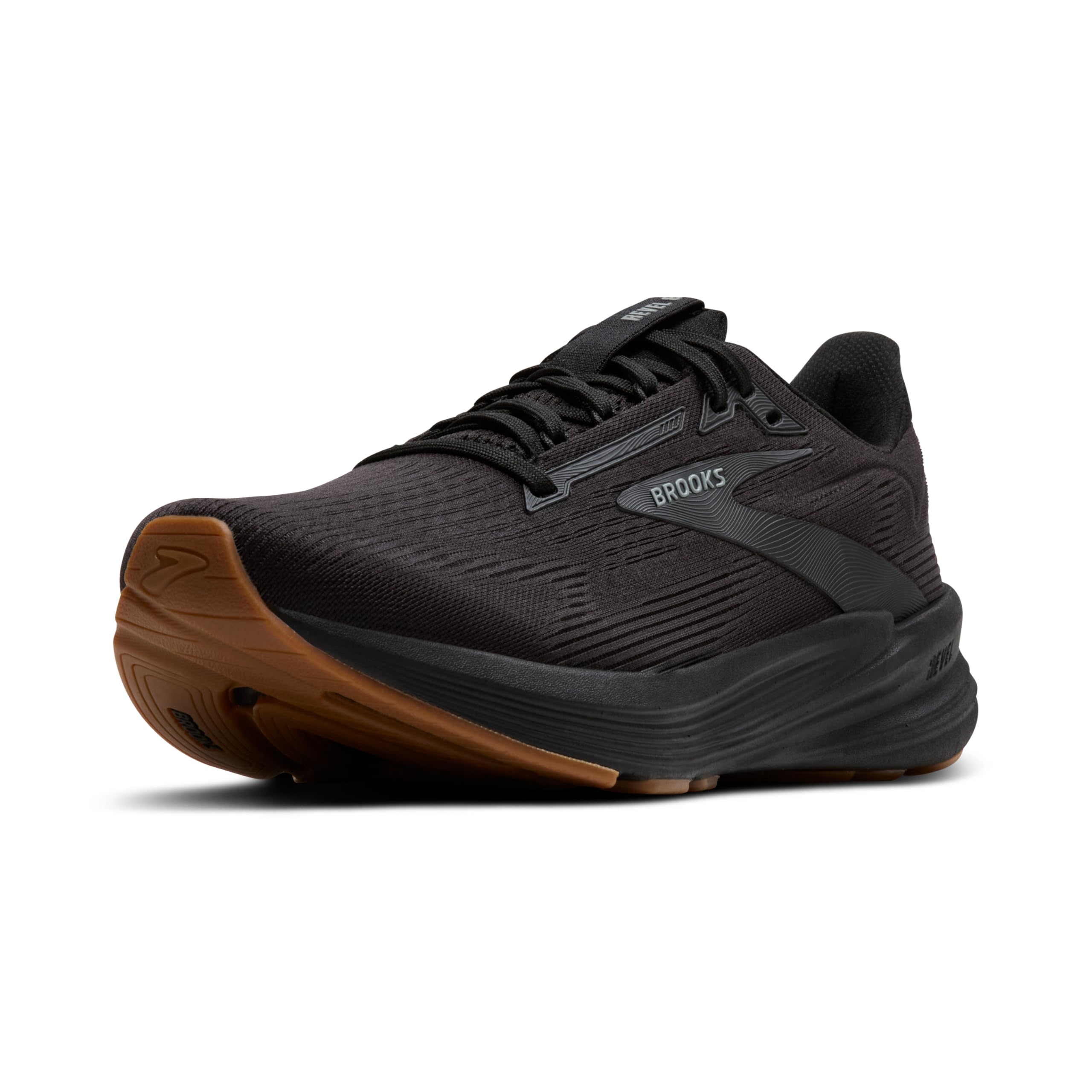 Amazon.com | Zapato neutro para correr y caminar Brooks Revel 8 para hombre - Negro/Negro - 11 Medium | Camino Ru