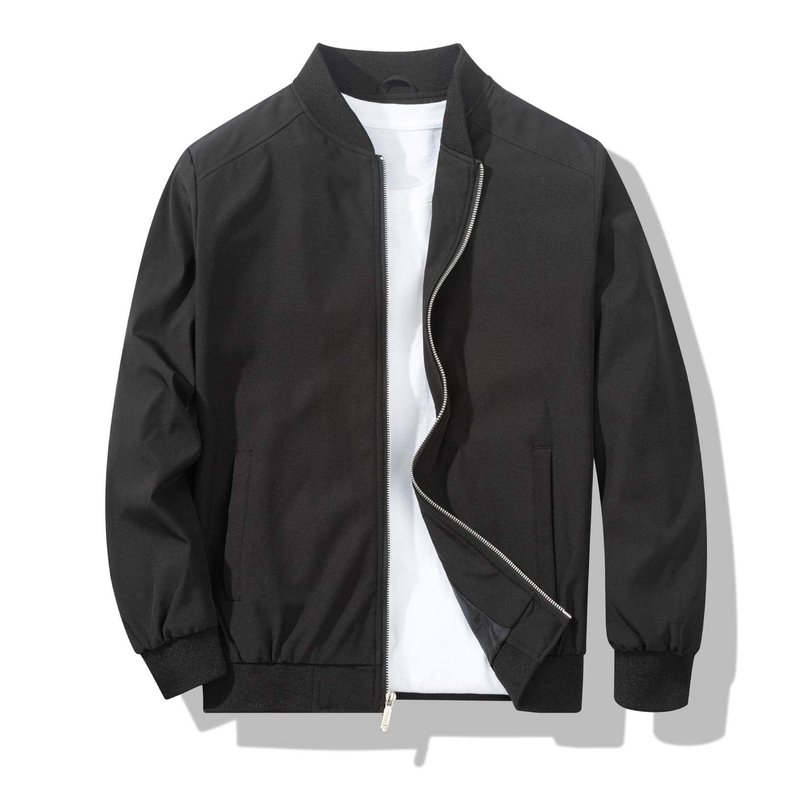 Chaqueta bomber para hombre, cortavientos elegante, informal y ligera para primavera y otoño